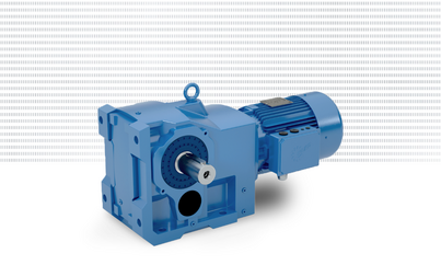 Helical bevel gear unit